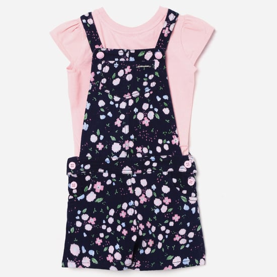 PEPPERMINT Floral Print Pinafore Dress