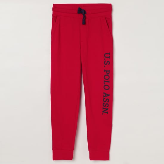 U.S. POLO ASSN KIDS Typographic Print Joggers