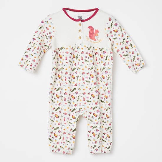 FS MINI KLUB Floral Print Romper with Headband
