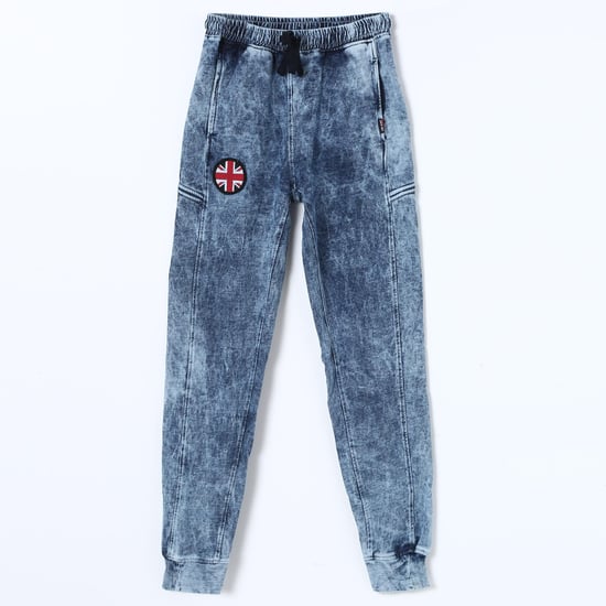 GINI & JONY Applique Acid Wash Denim Joggers