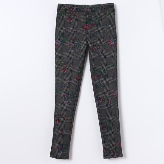 LEE COOPER JUNIORS Floral Print Elasticated Waist Jeggings