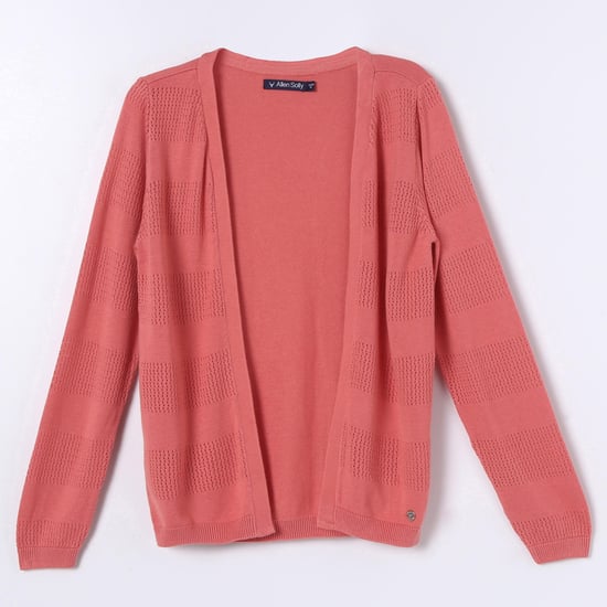 ALLEN SOLLY Front Open Knitted Shrug