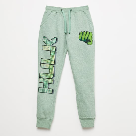 KIDSVILLE Hulk Printed Knitted Joggers