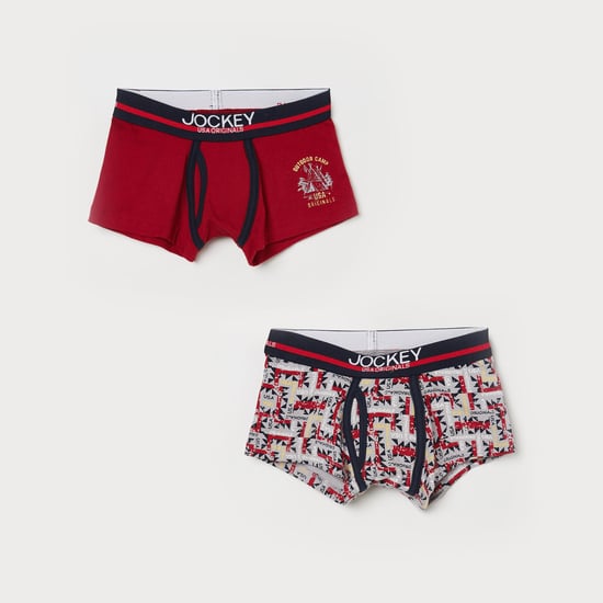 JOCKEY Boys Printed Assorted Trunks Pack of Multicolour