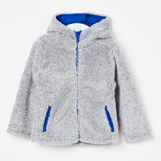 FS MINI KLUB Solid Faux-Fur Sweatshirt