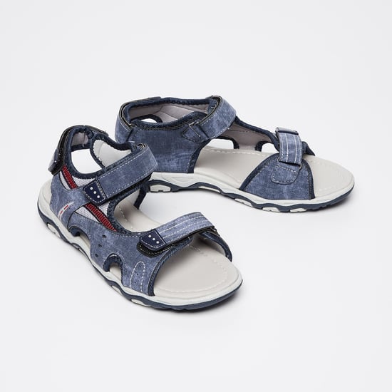 FAME FOREVER Washed Denim Sandals