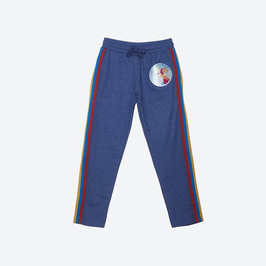 KIDSVILLE Girls Printed Elasticated Track Pants