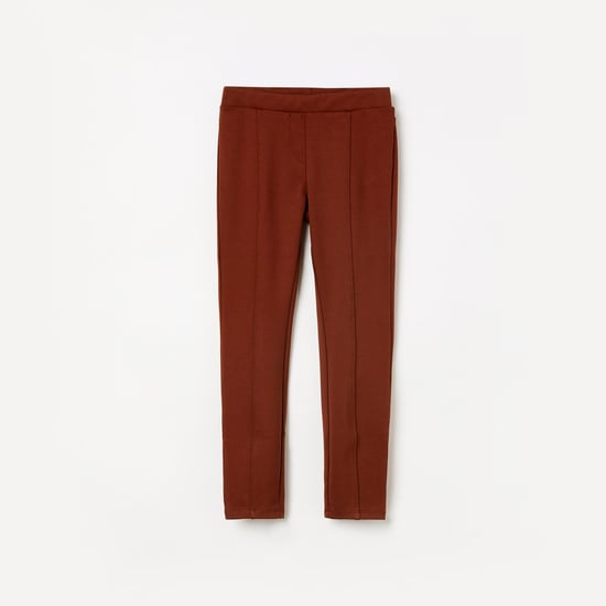 FAME FOREVER KIDS Solid Treggings with Elasticated Waist
