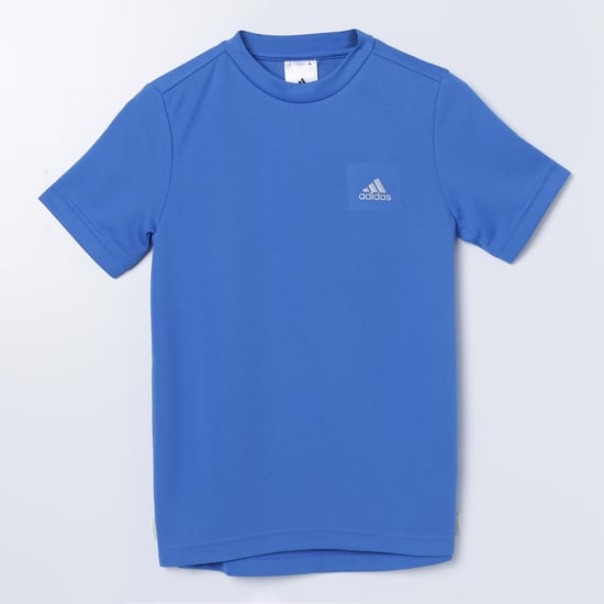 ADIDAS Solid Crew-Neck T-shirt