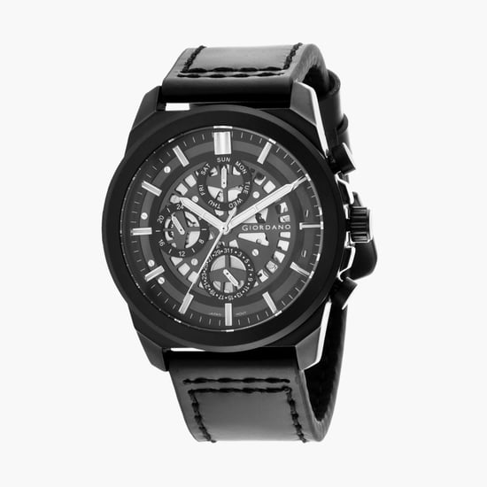 GIORDANO Men Analog Watch with Leather Strap - R1214-01