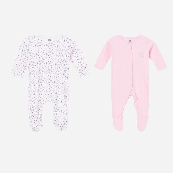 FS MINI KLUB Printed Sleepsuit - Pack of 2