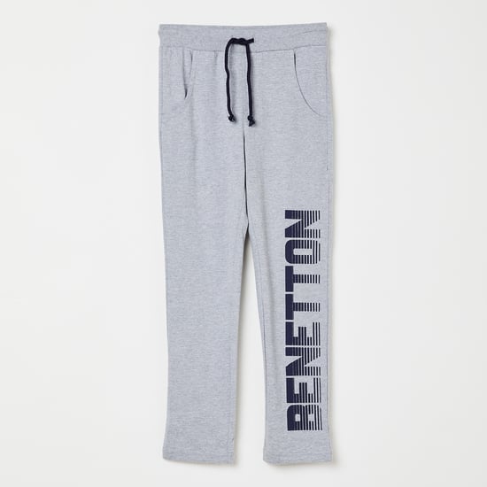 UNITED COLORS OF BENETTON Printed Drawstring Waist Trackpants