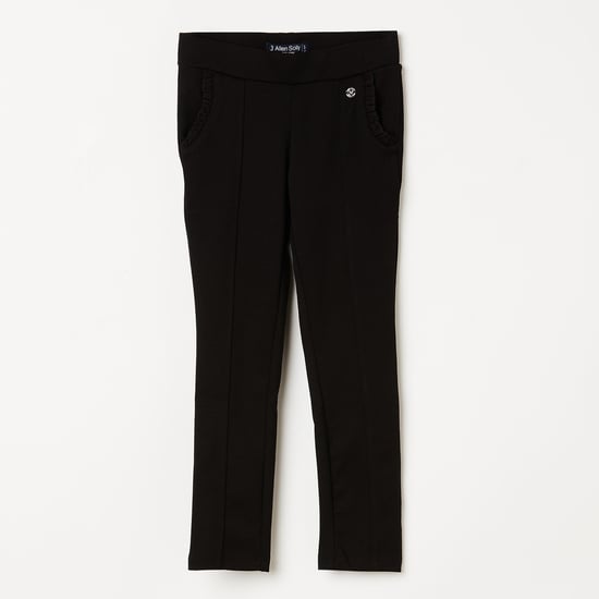 ALLEN SOLLY Solid Knitted Treggings