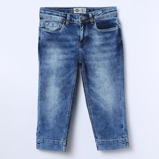 LEE COOPER JUNIORS Whiskered Capri Jeans