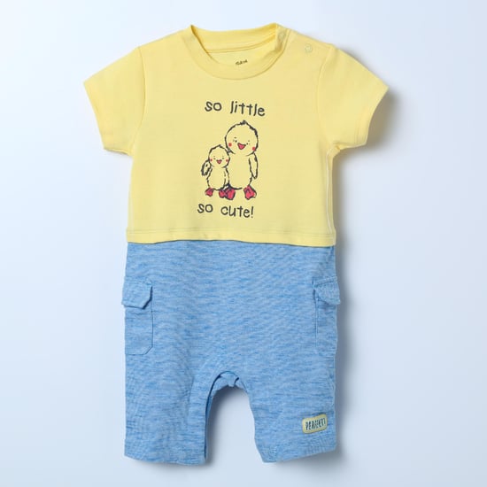 FS MINI KLUB Printed Round Neck Romper