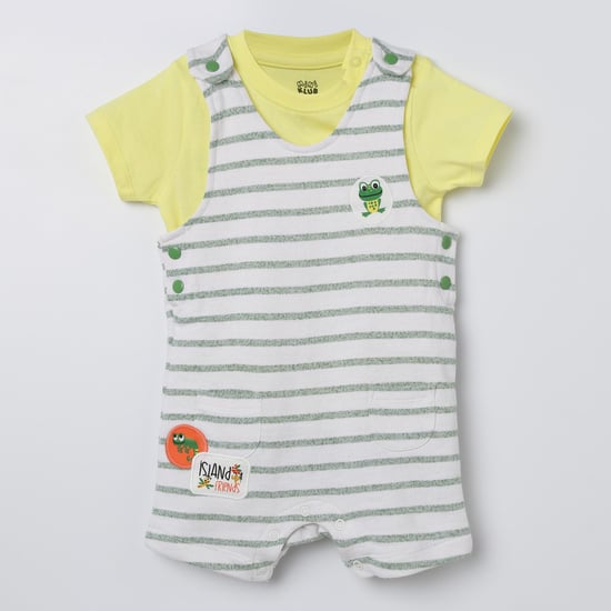 FS MINI KLUB Printed Dungaree Set - 2 Pcs.