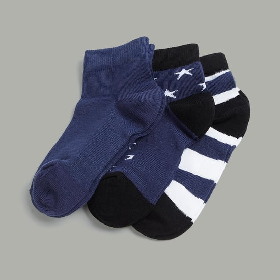 FAME FOREVER Boys Jacquard Socks - Pack of 3