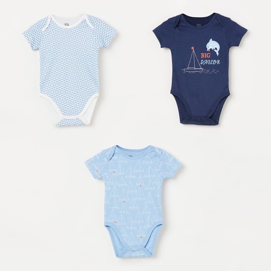 FS MINI KLUB Printed Bodysuit - Set of 3.