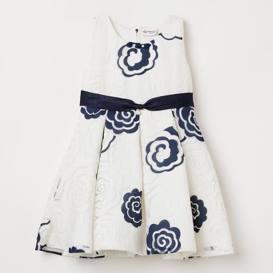 PEPPERMINT Printed Lace Detail Sleeveless Dress