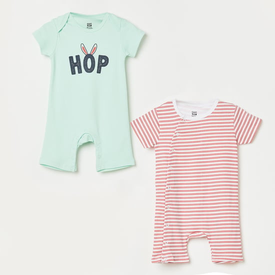 FS MINI KLUB Printed Sleepsuit- Set of 2 Pcs.