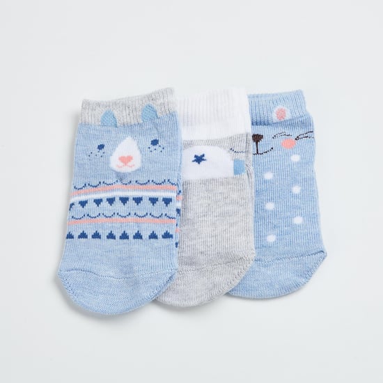 FAME FOREVER Boys Patterned Socks- Pack of 3