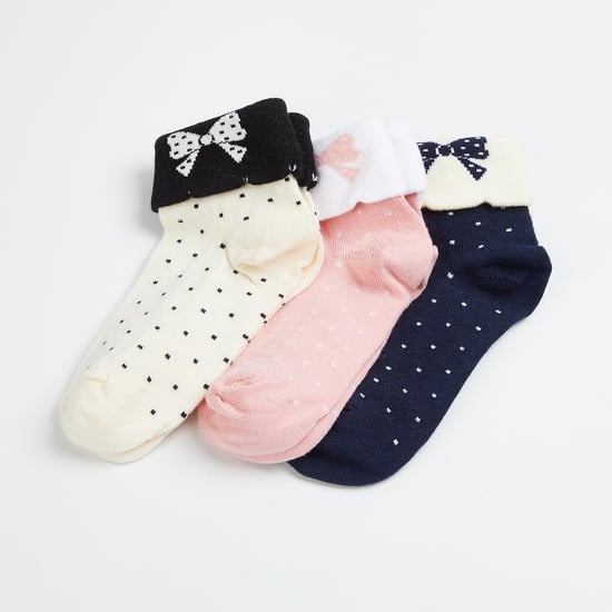 FAME FOREVER Girls Jacquard Socks - Pack of 3