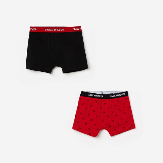 FAME FOREVER Boys Assorted Trunks- Pack of 2