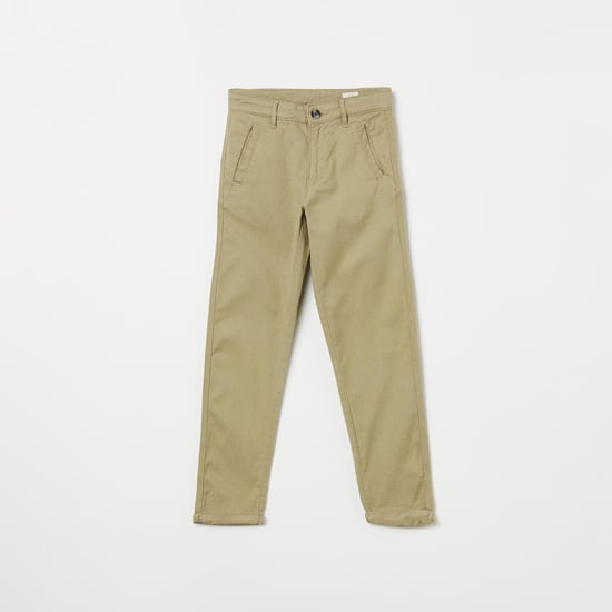 BOSSINI Solid Slim Fit Trousers