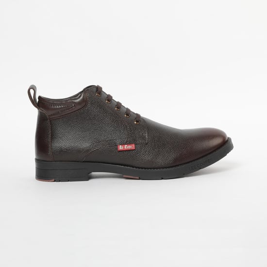 LEE COOPER Genuine Leather Lace-Up Boots