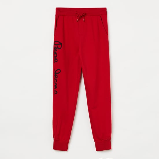 PEPE JEANS Typographic Print Elasticated Joggers