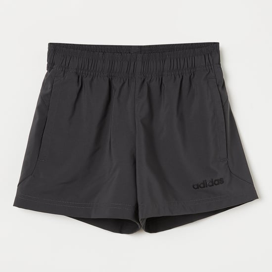 ADIDAS Solid Elasticated Waist Shorts