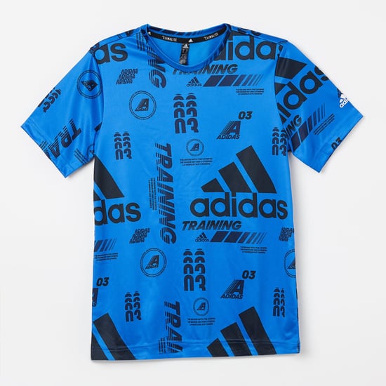 ADIDAS Typographic Print Short Sleeves T-shirt