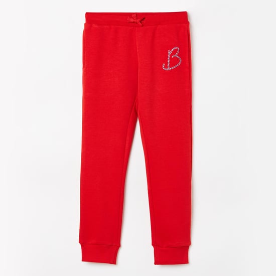UNITED COLORS OF BENETTON Embellished Joggers with Drawstring Waist