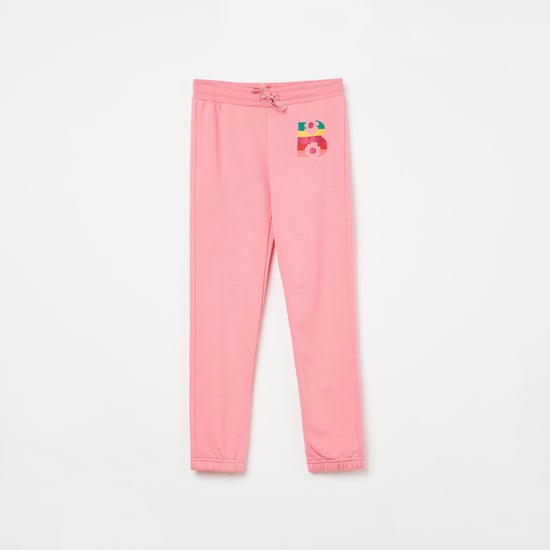 UNITED COLORS OF BENETTON Printed Drawstring Waist Track Pants