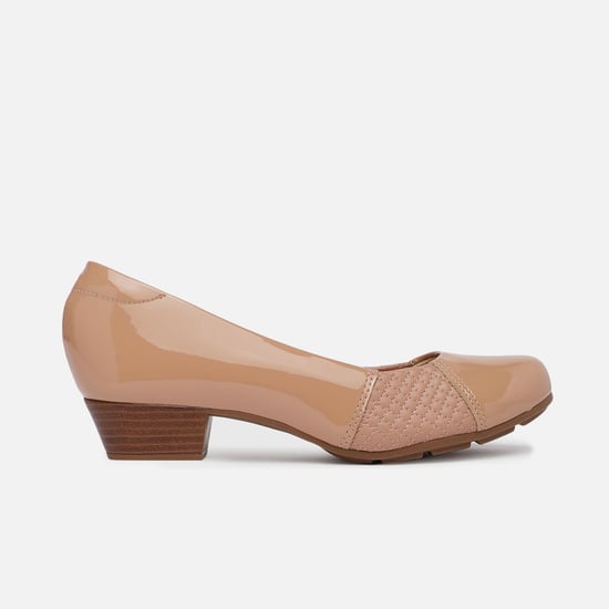 MODARE Quilted Panel Block Heel Pumps