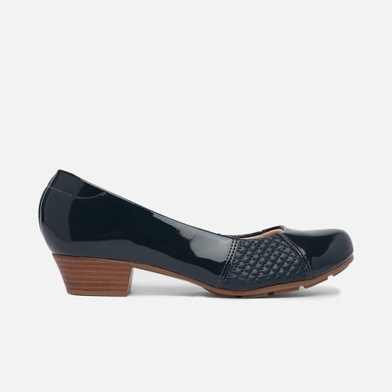 MODARE Quilted Panel Block Heel Pumps