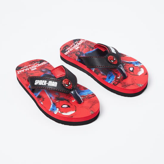 BIOWORLD Spiderman Print V-strap Flip-Flops