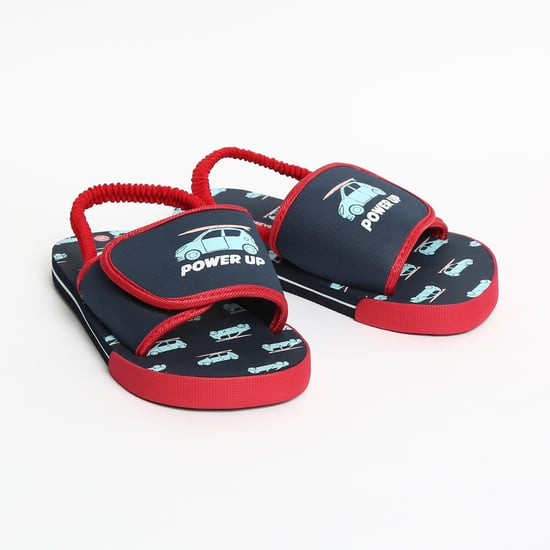 FAME FOREVER Graphic Print Slingback Slippers