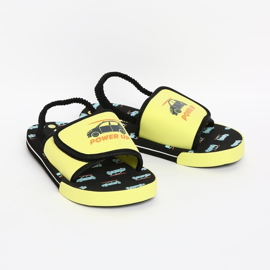 FAME FOREVER Graphic Print Slingback Slippers