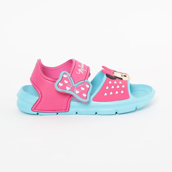 FAME FOREVER Minnie Mouse Velcro Strap Sandals