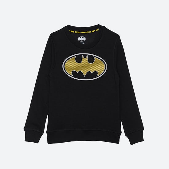 KIDSVILLE Boys Spiderman Print Full Sleeves Sweatshirt