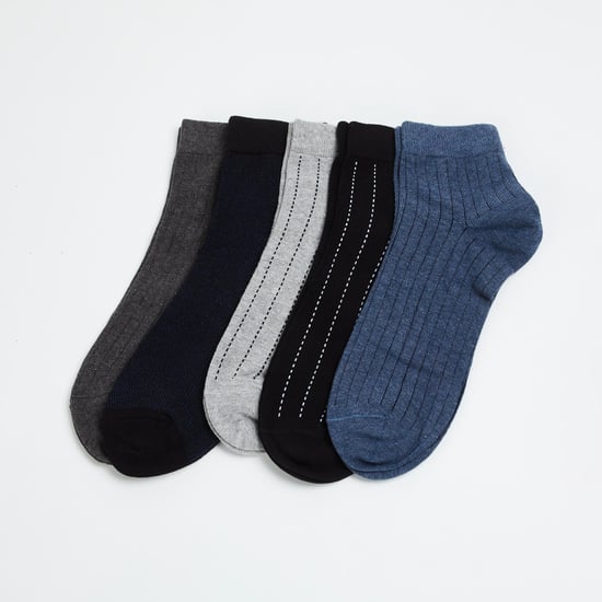 CODE Men Striped Socks- Pack of 5