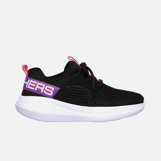 SKECHERS Textured Lace-Up Casual Shoes