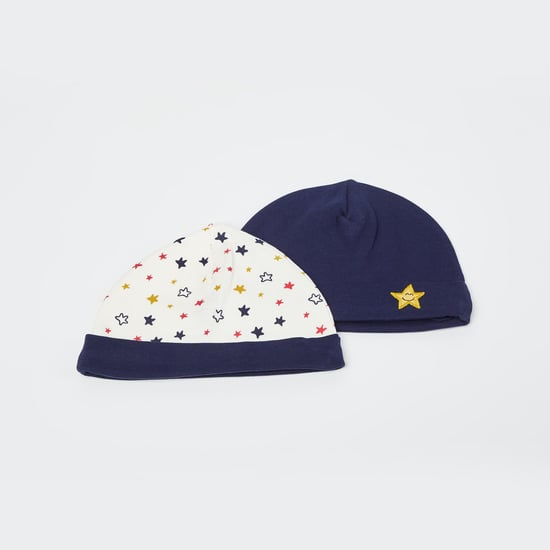 FS MINI KLUB Printed Beanie - Set of 2 Pcs.