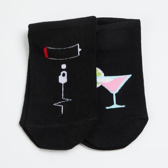 GINGER Women Jacquard Socks - Set of 2