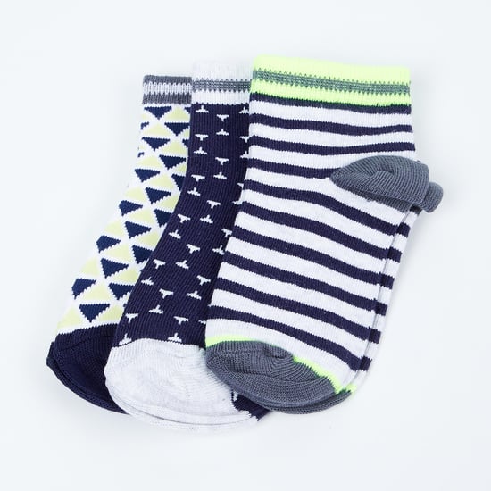 FAME FOREVER Boys Jacquard Design Socks- Pack of 6