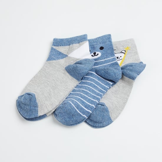 FAME FOREVER Boys Jacquard Socks - Pack of 3