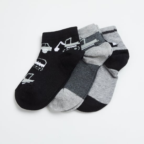 FAME FOREVER Boys Jacquard Socks - Pack of 3