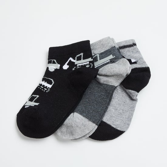 FAME FOREVER Boys Jacquard Socks - Pack of 3