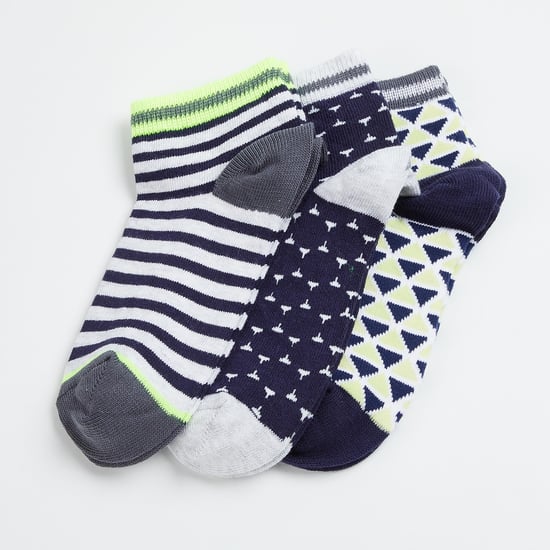 FAME FOREVER Boys Jacquard Socks - Pack of 3